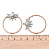 Alloy with Synthetic Turquoise Pendants FIND-B055-01J-3