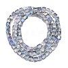 Electroplate Glass Beads Strands EGLA-D018-4x4mm-18-2