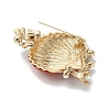 Enamel Plastic Pearl Brooch LS-JEWB-K027-05G-3