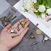 12Pcs 2 Colors Zinc Alloy Bolo Tie Slide Clasps FIND-ME0003-47-4