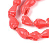 Spray Painted Natural Spiral Shell Beads Strands X1-BSHE-G039-08F-3