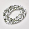 Electroplate Opaque Glass Beads Strands LS-EGLA-A034-P4mm-S18-2