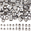 90Pcs 10 Styles 201 Stainless Steel European Beads STAS-PA0001-01-1