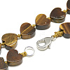 Natural Tiger Eye Beaded Necklaces NJEW-S403-13-2