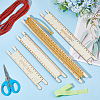 Wood Braided Cord Measure Rulers TOOL-WH0155-74D-5