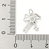 Rack Plating Brass Micro Pave Clear Cubic Zirconia Pendants KK-B093-01D-P-3