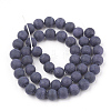 Synthetic Blue Goldstone Beads Strands G-T106-008A-3