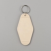 Plastic Blank Motel Keychain KEYC-WH0034-29I-1