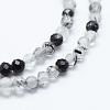 Natural Black Rutilated Quartz Beads Strands G-J369-18-2mm-3