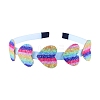 Heart Candy Color Sequin Cloth Hair Bands PW-WG0EBFC-04-1