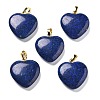 Dyed Blue Natural Sesame Jasper Pendants G-G956-B78-G-1