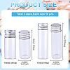 20Pcs 2 Styles Column Glass Screw Top Bead Storage Tubes CON-YW0001-89-2