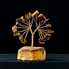 Natural Tiger Eye Chips Tree Decorations PW-WG50377-05-1
