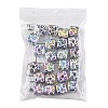 30Pcs UV Plating Opaque Acrylic Beads OACR-FS0002-56-7