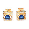 Cubic Zirconia Square Stud Earrings EJEW-N011-62A-2