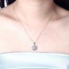 925 Sterling Silver Pendant Necklaces NJEW-BB30206-3