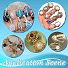 3 Rolls 3 Colors Copper Jewelry Craft Wire CWIR-SC0001-02A-5
