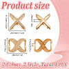 4Pcs 4 Styles Zinc Alloy Rhinestone Scarf Clips AJEW-DR0002-42-2