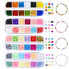 48G 12 Colors Transparent Colours Glass Seed Beads SEED-YW0002-72-2
