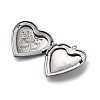 304 Stainless Steel Locket Pendants STAS-S171-13P-05-2