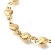 Ion Plating(IP) 304 Stainless Steel Heart Link Bracelets for Women BJEW-H613-05G-2