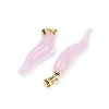 Handmade Lampwork with Brass Pendants KK-Q095-02B-M-3