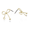 Iron Stud Earring Findings IFIN-N005-24-3