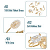 12Pcs 6 Styles Brass Micro Pave Clear Cubic Zirconia Ear Cuff Findings KK-TA0003-24-5