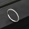 925 Streling Silver Plain Band Rings RJEW-P164-01B-P-1