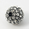 Alloy Rhinestone Beads RB-A034-10mm-A01B-2