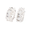 Brass Micro Pave Cubic Zirconia European Beads KK-C157-09A-S-1