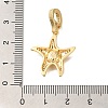 Brass Micro Pave Cubic Zirconia European Dangle Pendant Bails KK-K388-52G-3