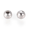 Non-Tarnish 304 Stainless Steel Round Seamed Beads A-STAS-R032-2mm-2