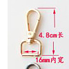 Alloy Swivel Clasps Lanyard Snap Hooks for Purse Bag Strap Hardware AL-CBACC64-01AB-A-2