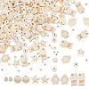 210pcs 5 styles Dyed Synthetic Turquoise Beads G-NB0005-45-1