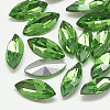 Pointed Back Glass Rhinestone Cabochons RGLA-T083-7x15mm-20-1