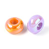 UV Plating Opaque Acrylic European Beads OACR-Q197-14-2