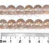 Frosted Transparent Glass Bead Strands GLAA-P065-10mm-05-3