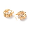 Rack Plating Brass Hoop Earrings EJEW-S241-25G-2