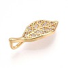 Brass Micro Pave Cubic Zirconia Pendants KK-N261-07G-2