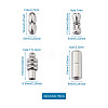 Fashewelry 16Sets 4 Style 304 Stainless Steel Screw Clasps STAS-FW0001-08P-15