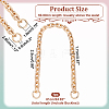 Brass Covered Aluminum Cross Chain Bag Handles PURS-WH0005-73LG-01-2