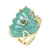 Natural Amazonite Cuff Rings GG-CBA5FCC-04G-05-4