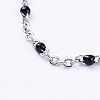 Stainless Steel Enamel Cable Chains Necklaces NJEW-JN02730-01-2