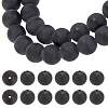 ARRICRAFT 1 Strand Natural Black Obsidian Beads Strands G-AR0005-89-1