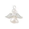 ABS Imitation Pearl Bead Pendants PALLOY-JF04104-04-1