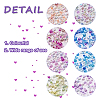 Craftdady 240G 8 Colors AB-Color Plated DIY 3D Nail Art Decoration Mini Glass Beads EGLA-CD0001-06-12