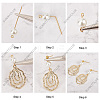 SUNNYCLUE DIY Geometry Dangle Stud Earring Making Kit DIY-SC0020-53-4