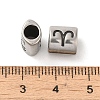 Oval with Constellation 304 Stainless Steel Beads STAS-E215-05AS-05-3