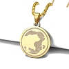 Stainless Steel Pendant Necklace PW-WG3B8FA-02-1